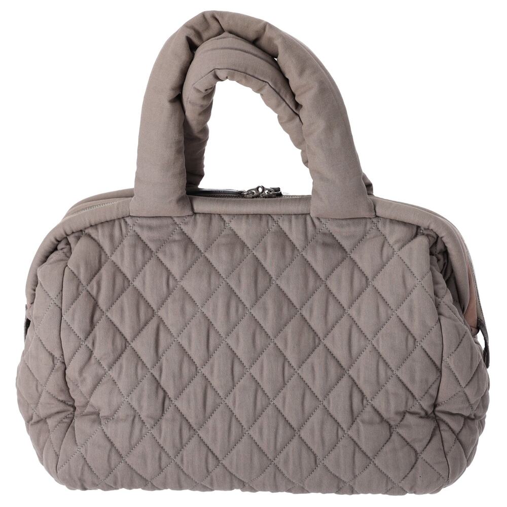 CHANEL Coco Cocoon Handbag Khaki Cotton - Picture 3 of 8